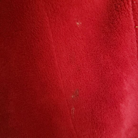 Unisex Red Long Sleeve Thick Warm Long Robe - Picture 11 of 13
